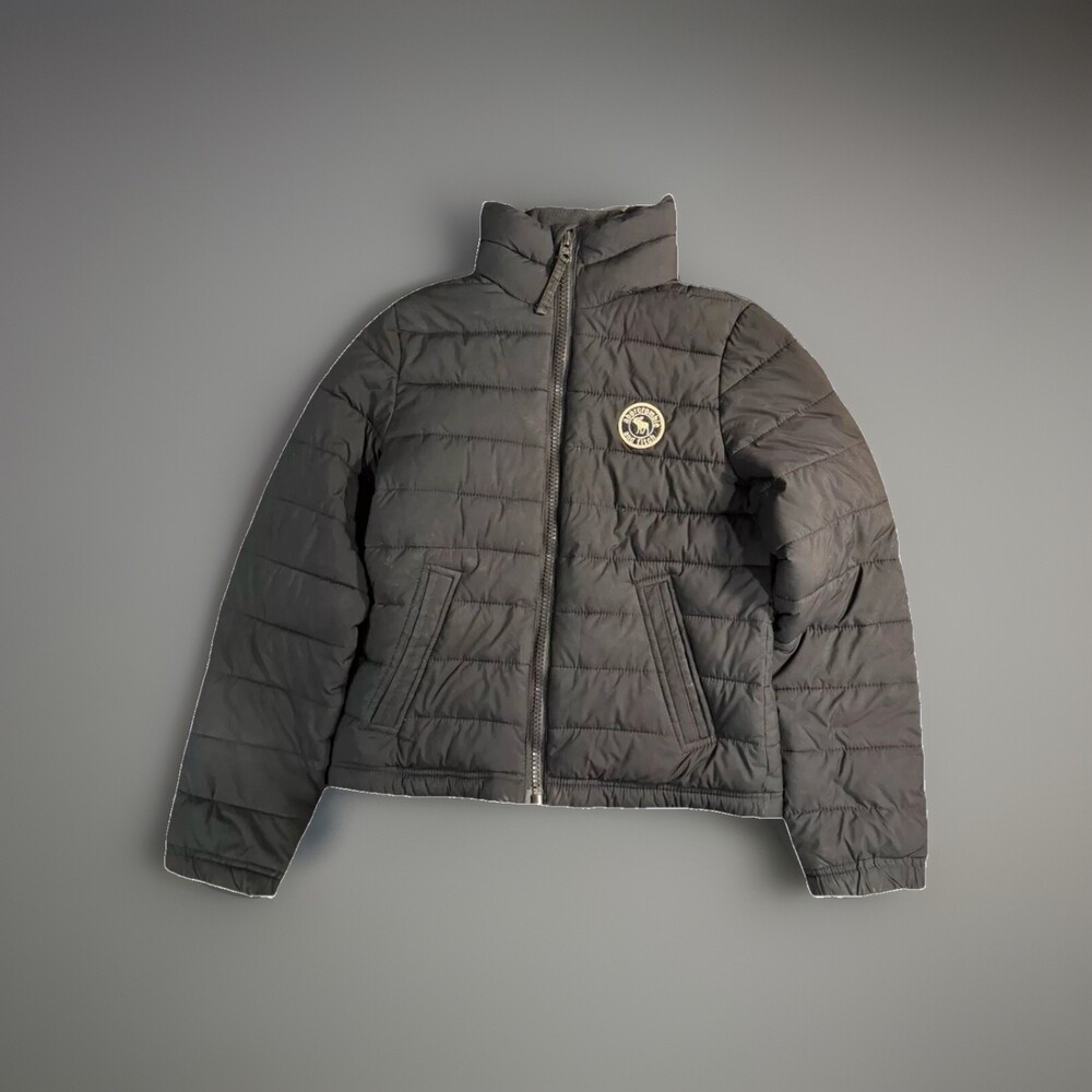 Abercrombie and Fitch Kids Zip Dark Blue Puffer Jacket Boys Youth Large VGUC